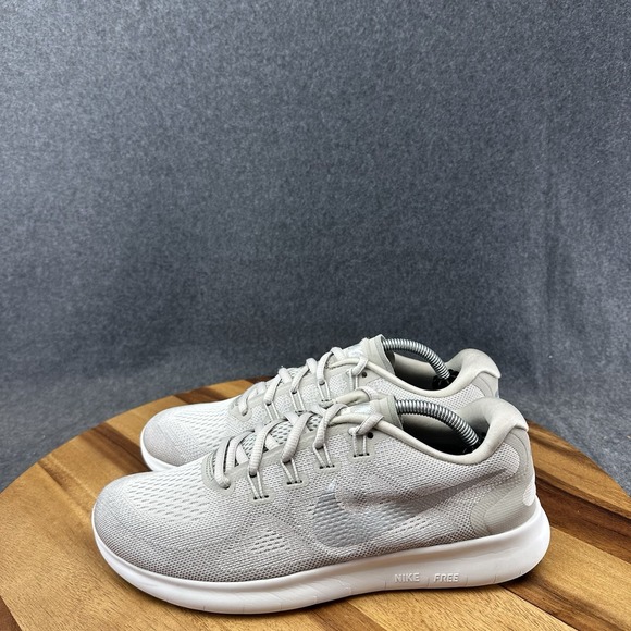Nike Womens Free RN 2017 880840-104 Sail/Silver Pale Grey Size 8 - Picture 7 of 11